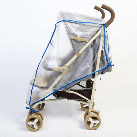 Универсальный дождевик Крошка Я для детской коляски с окном