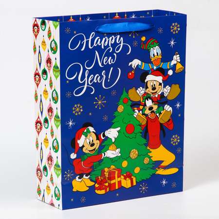 Пакет Disney ламинат вертикальный «Happy New Year» Микки Маус. 31х40х11.5