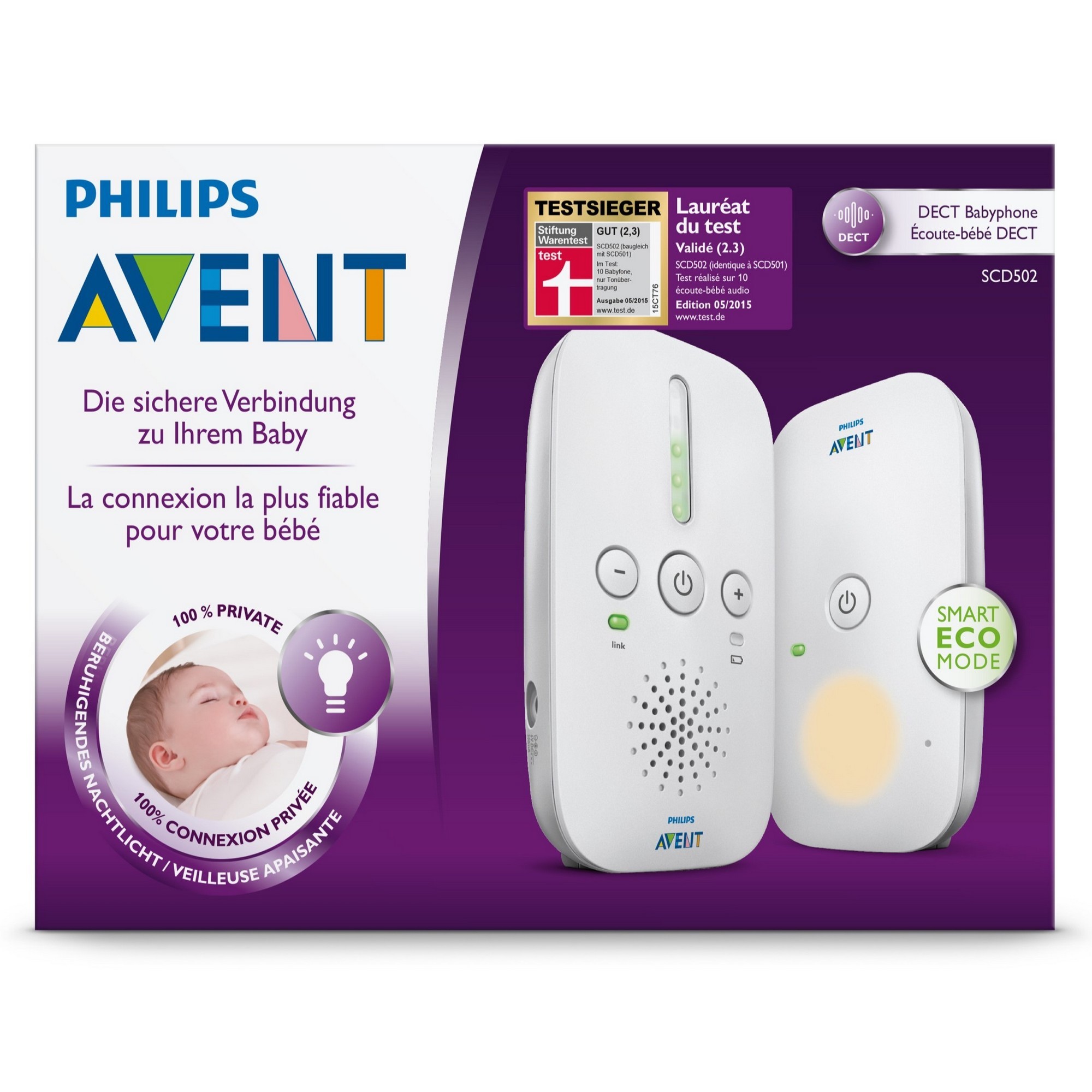 Радионяня Philips Avent цифровая SCD502/52 купить по цене 9 ₽ в  интернет-магазине Детский мир