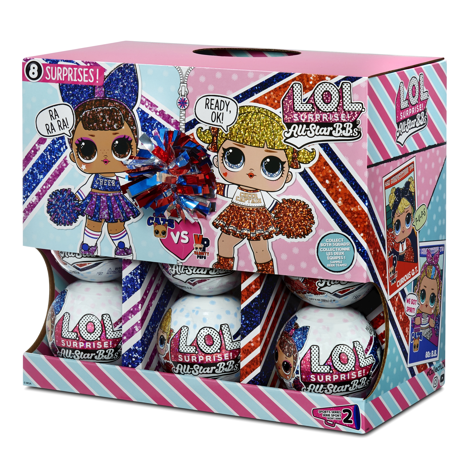 Игрушка в шаре L.O.L. Surprise Surprise All Star Sports Series 2 Cheer в непрозрачной упаковке (Сюрприз) 570363XX1E7CRF 570363XX1E7CRF - фото 14