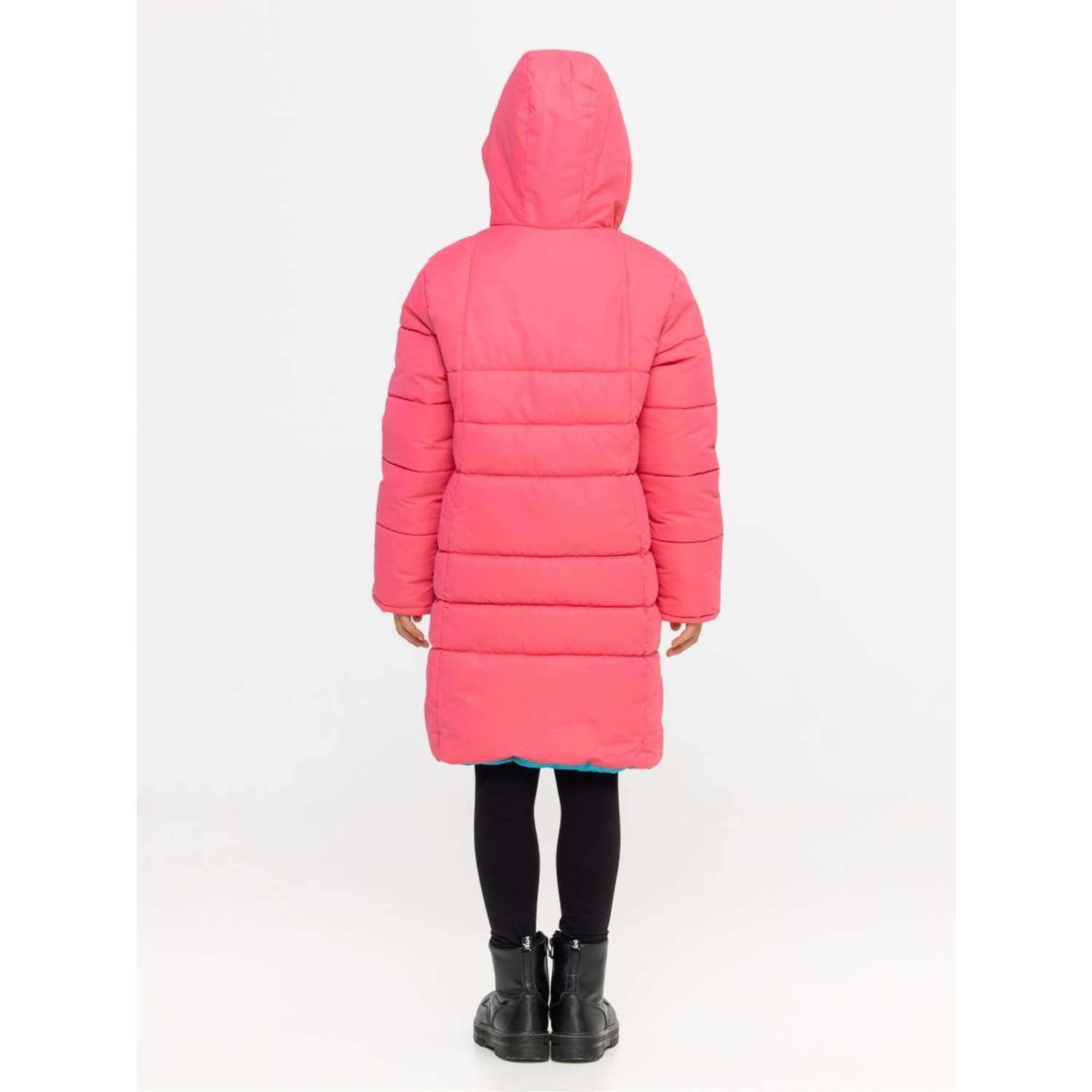 Пальто утепленное Disvey 15221/Розовый - фото 7