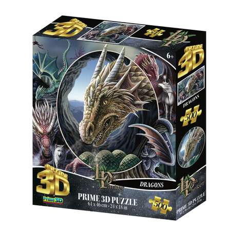 3D Пазл Prime 3D Стерео-пазл Prime 3D Коллаж Драконы 500 деталей 61х46 см