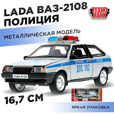 Полицейская машина Технопарк LADA 1:24 инерционный белый