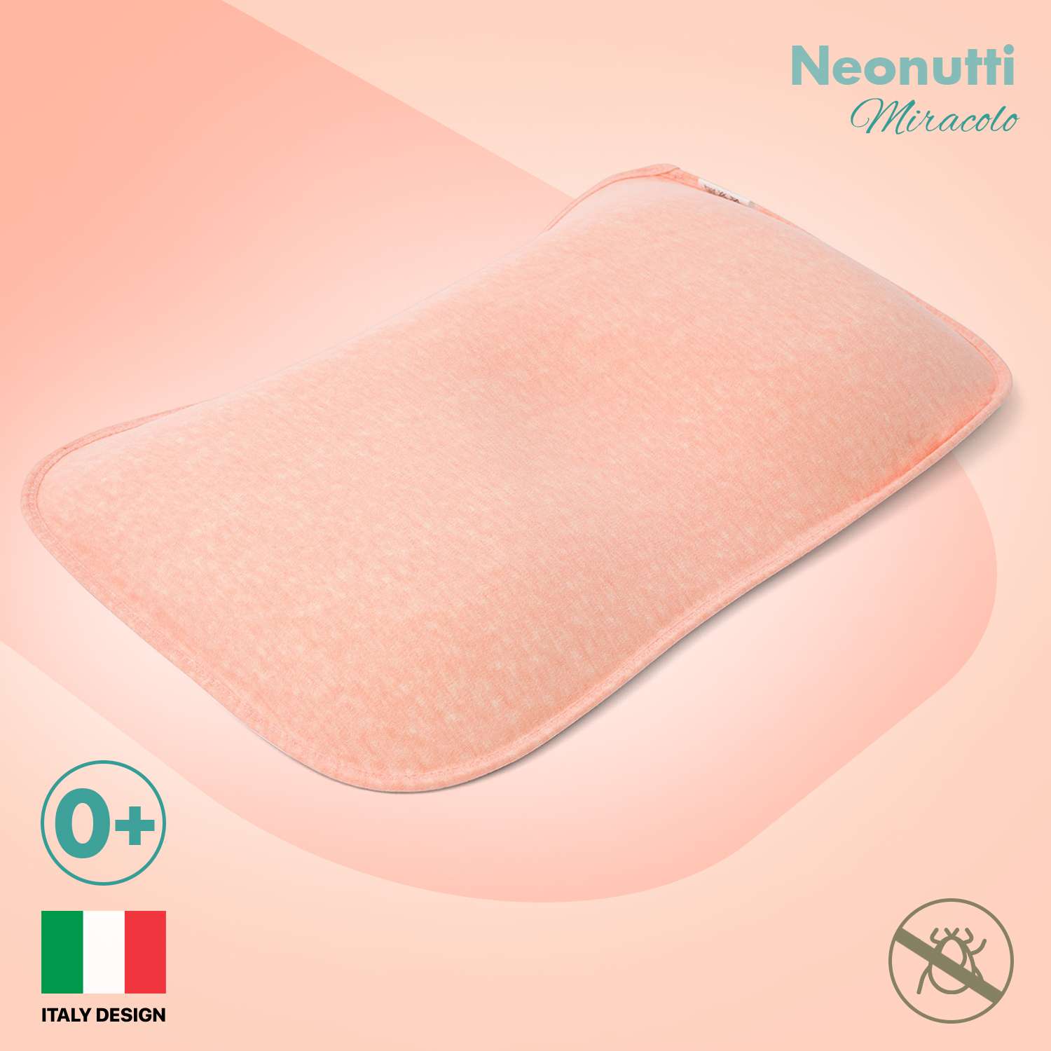 Подушка для новорожденного Nuovita Neonutti Miracolo Dipinto Розовая - фото 2