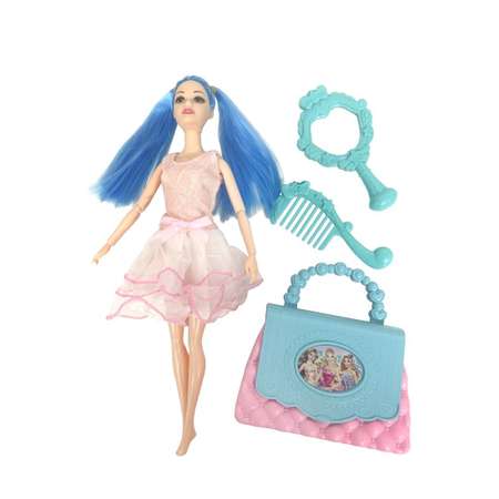 Кукла 28 см Наша Игрушка игоровой набор Милашка с сумочкой в комплекте 3 предмета