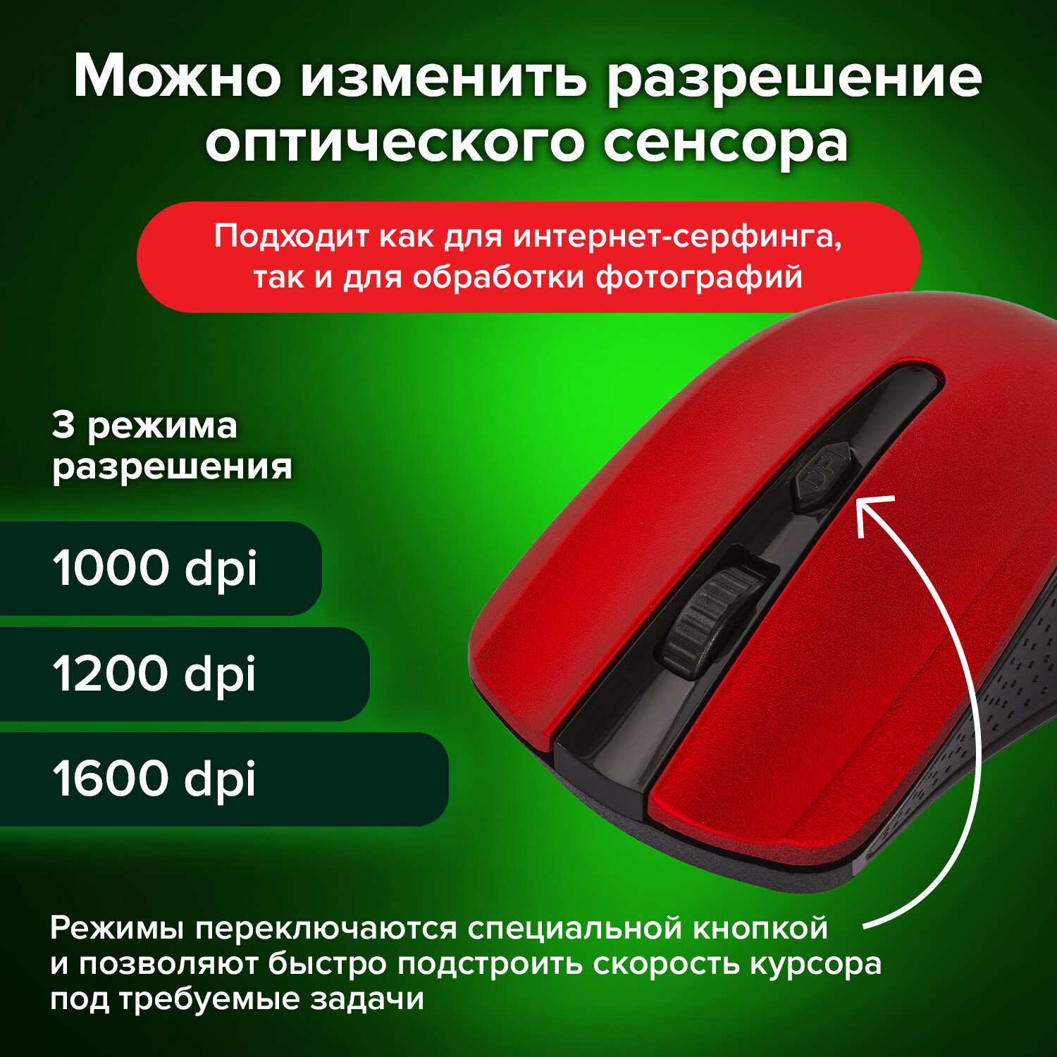 Мышь беспроводная Sonnen V99 Usb 800/1200/1600 dpi - фото 4