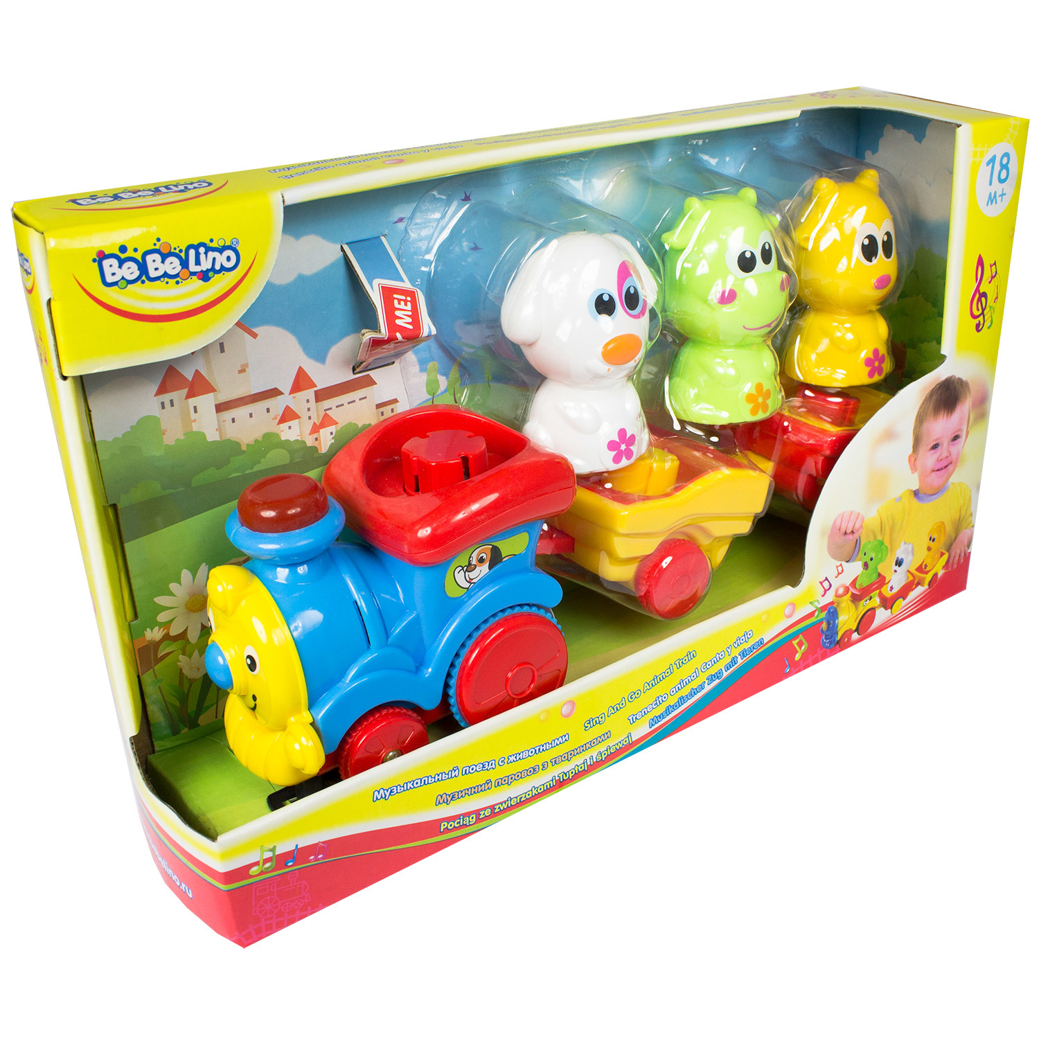 Игрушка ToysLab (Bebelino) Музыкальный поезд с животными - фото 2