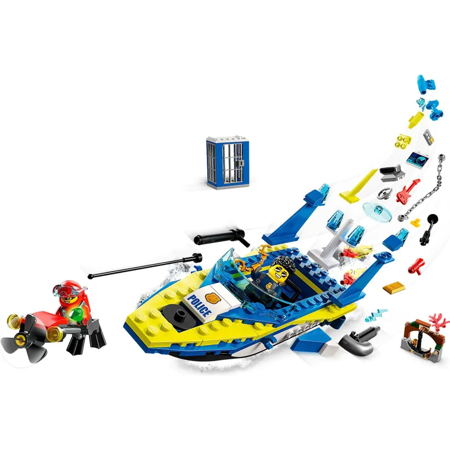 Конструктор LEGO City Детективные миссии водной полиции 60355 - фото 7