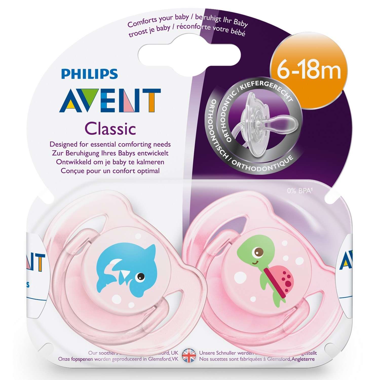 Пустышка Philips Avent Classic 6-18 мес 2 шт SCF169/38 - фото 4