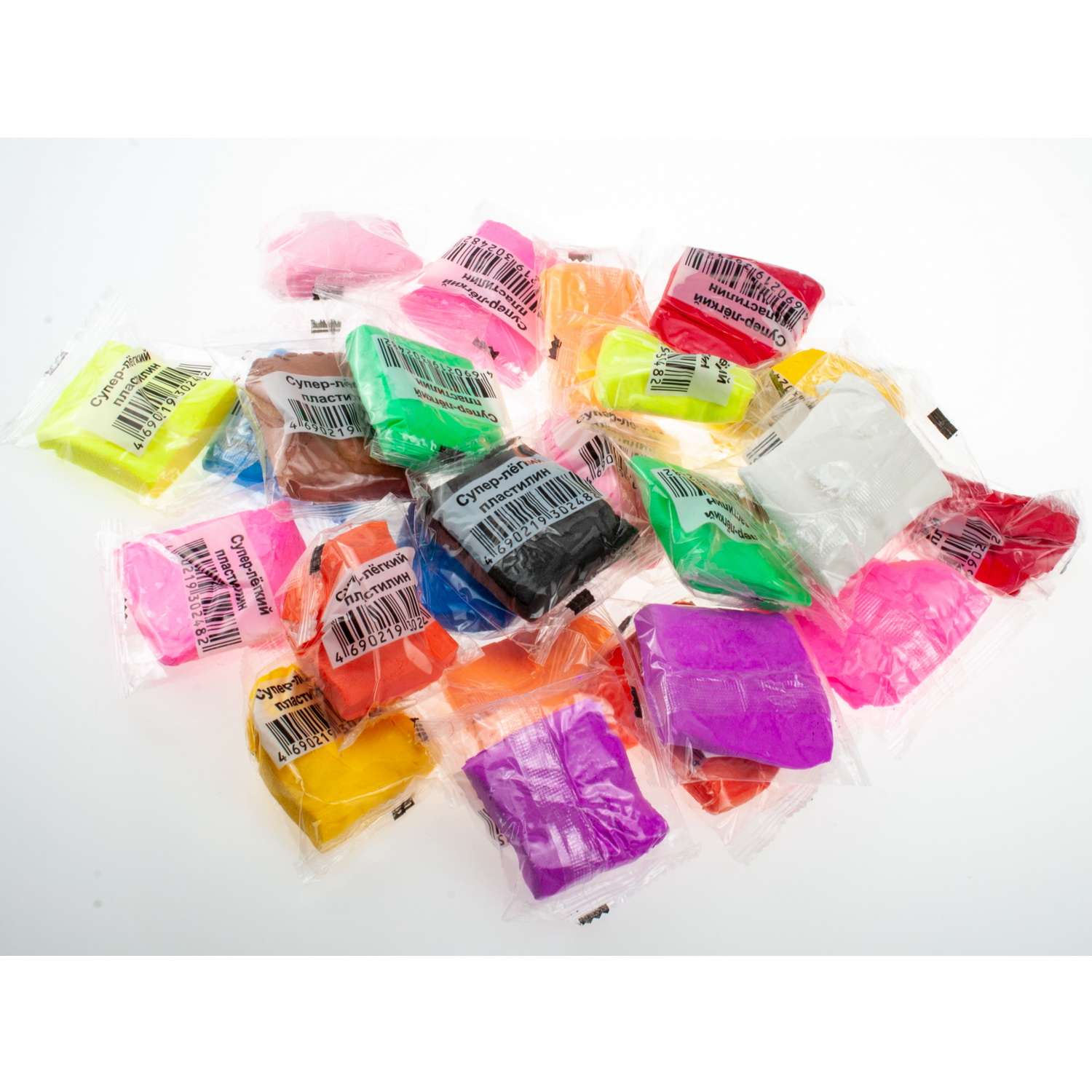 Пластилин Tukzar 24 цвета в пакетиках 310 г - фото 1