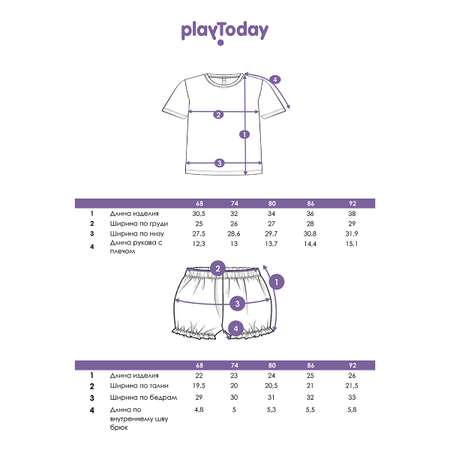 Футболка и шорты PlayToday