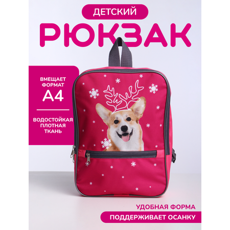 Рюкзак OLEBAG дошкольный А4 с принтом собака Корги