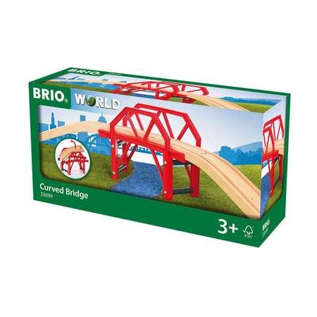 Железная дорога деревянная BRIO Изогнутый мост