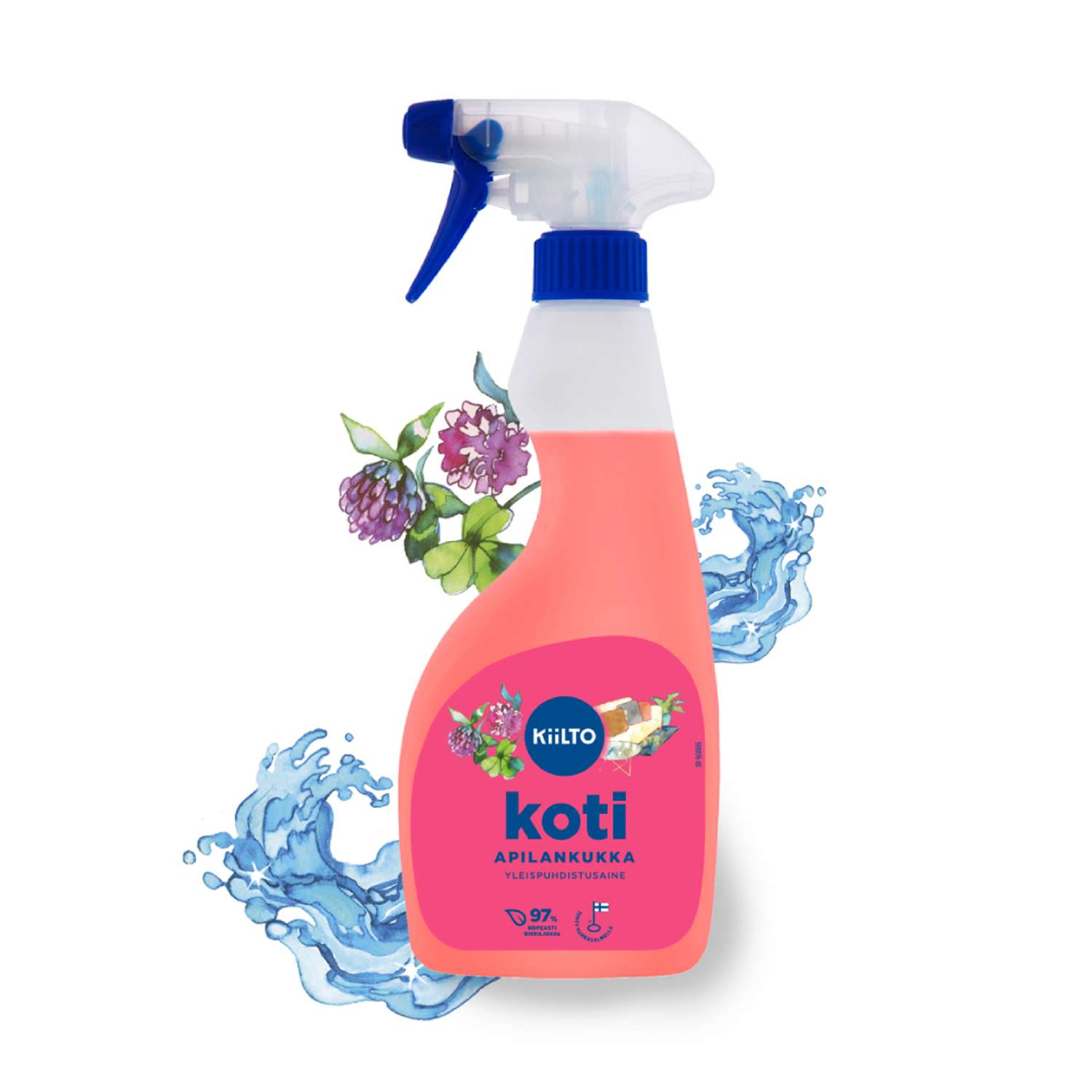 Чистящее средство-спрей Kiilto с ароматом клевера 500 мл - фото 2