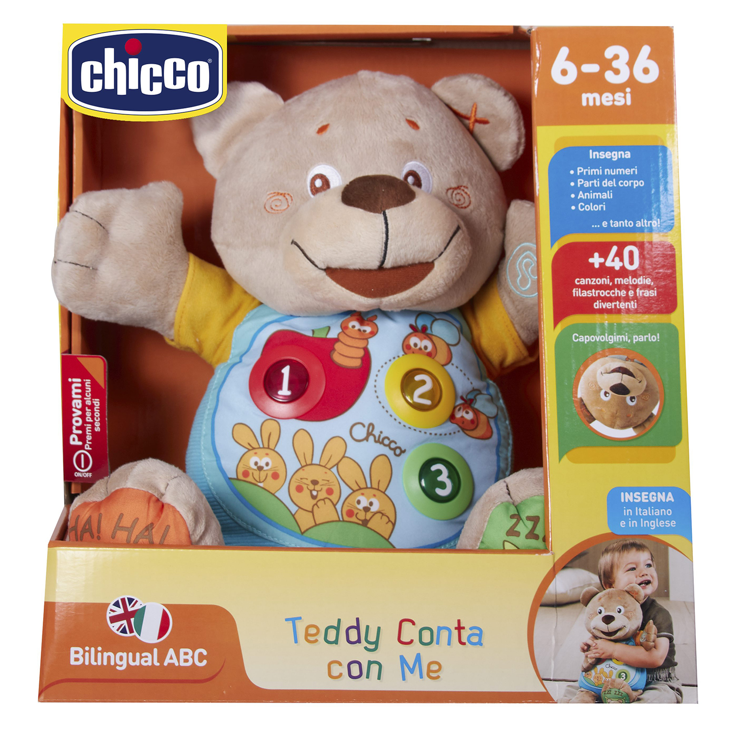 Говорящий мишка Chicco TEDDY русский-английский, с 6 месяцев - фото 10