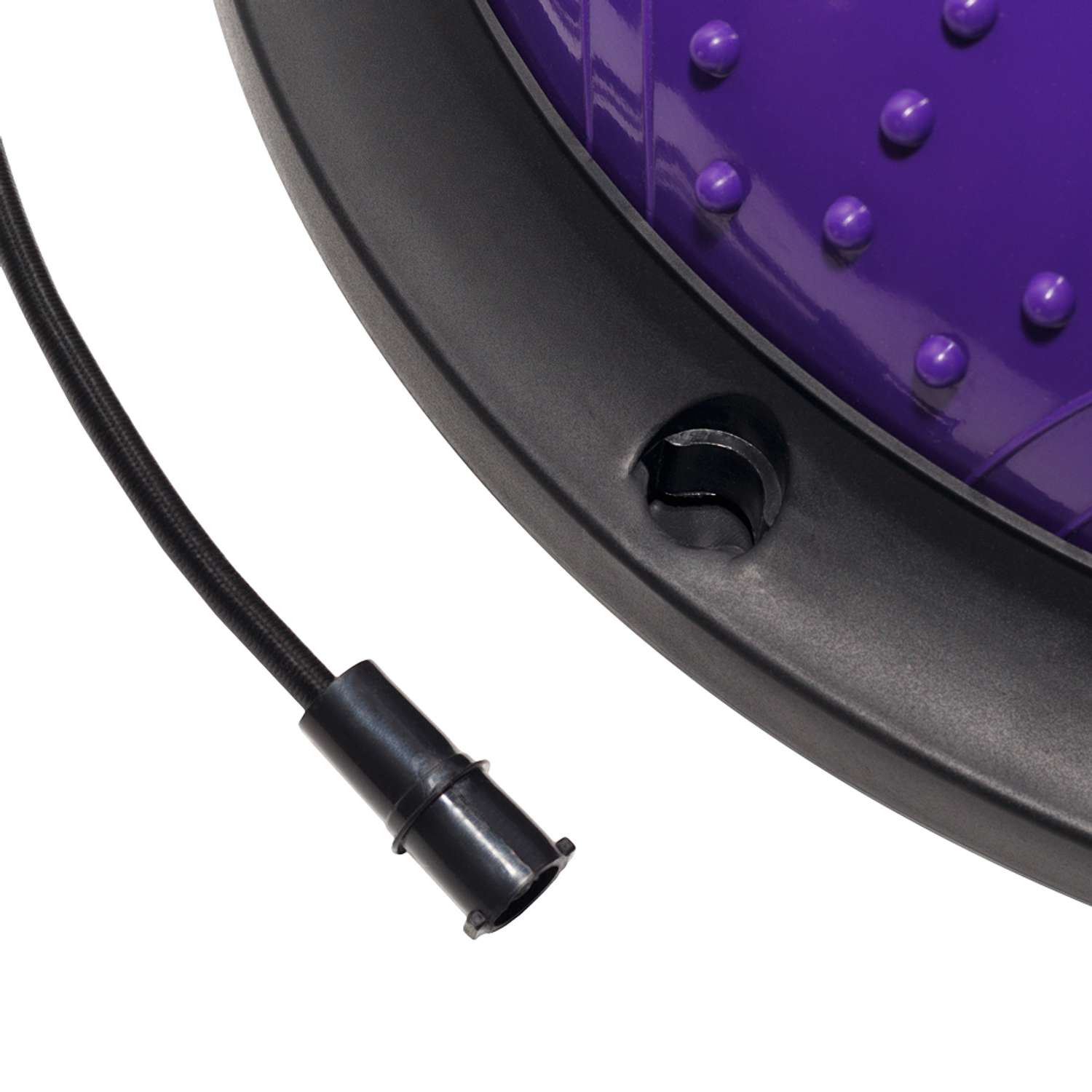 Балансировочная полусфера BOSU STRONG BODY в комплекте со съемными эспандерами фиолетовая - фото 11