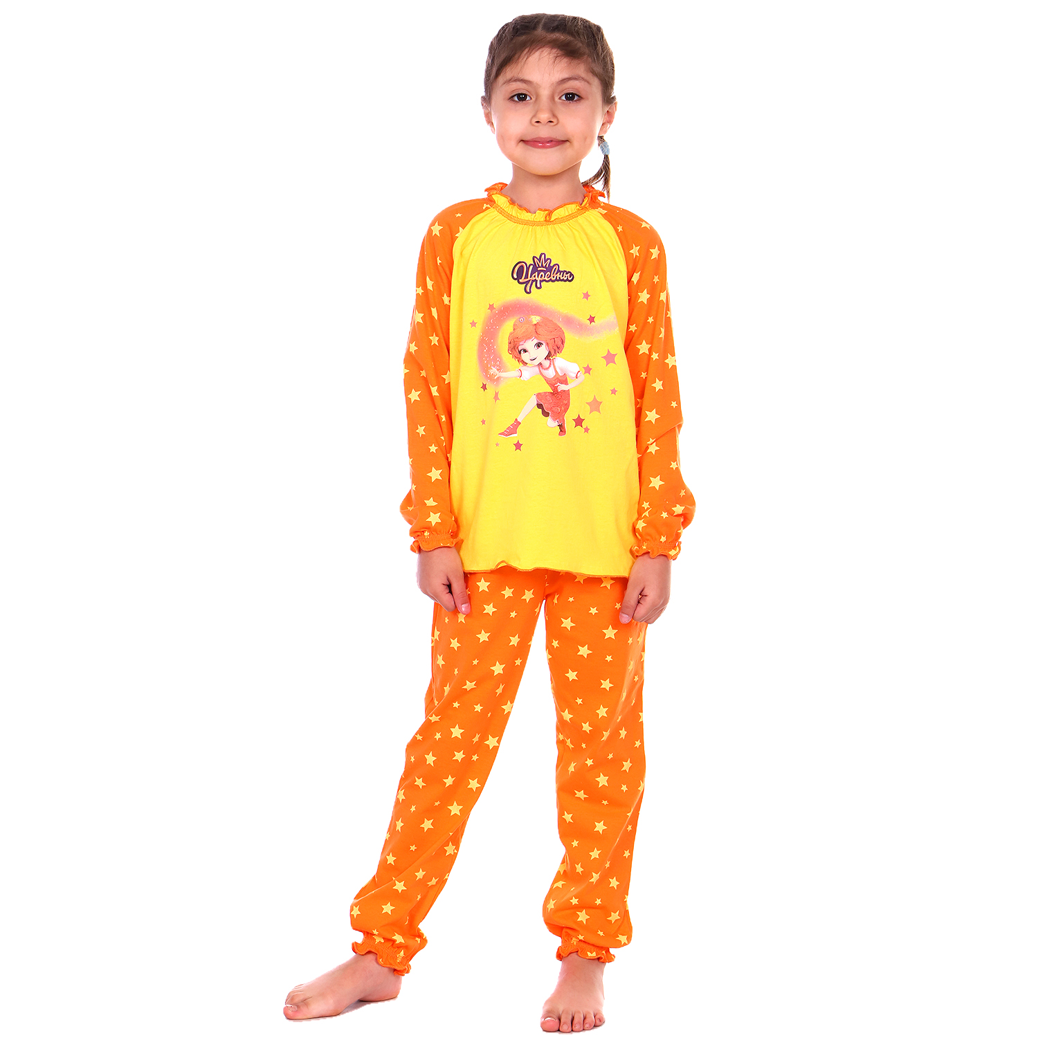 Пижама Детская Одежда S0413К/желтый_оранж - фото 1