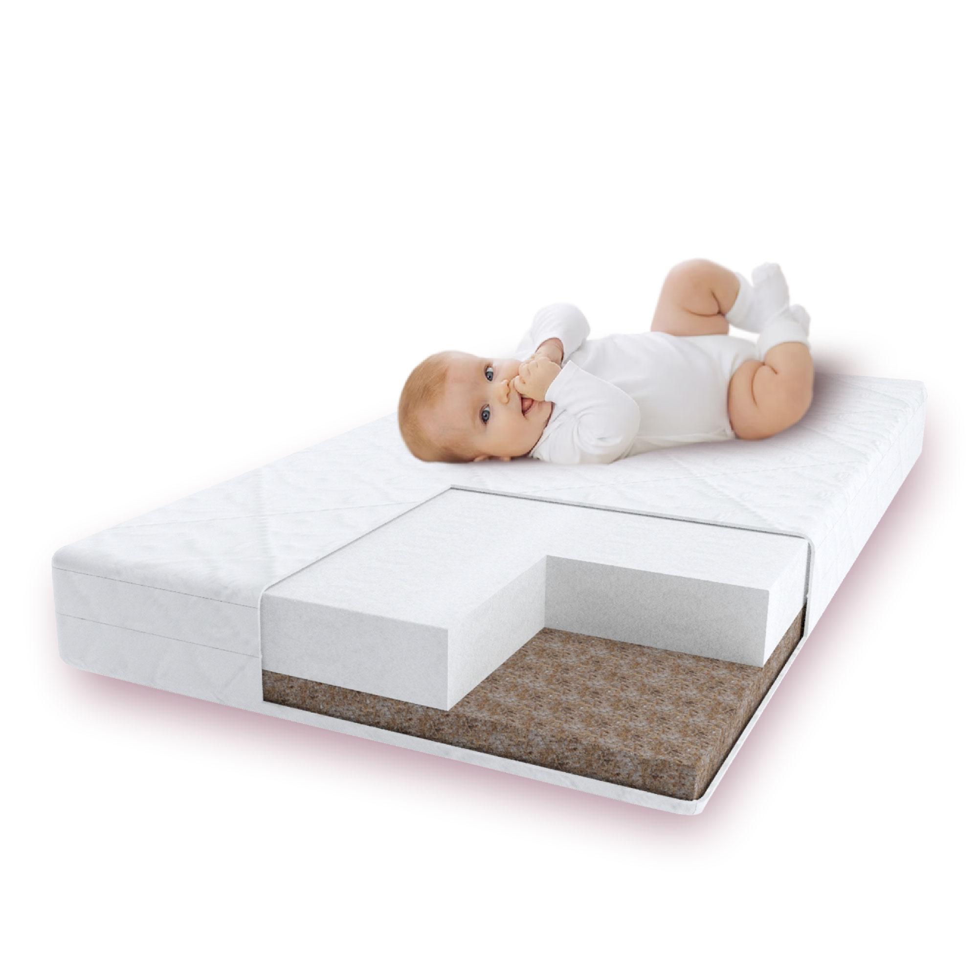 Матрас Ecco Sleep Amarobaby со съемным чехлом 1190x590х120 мм - фото 2