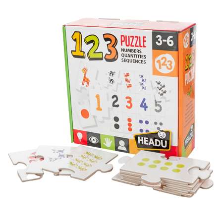 Игра настольная развививающая HEADU 1-2-3 Обучение счету для детей с 3 лет