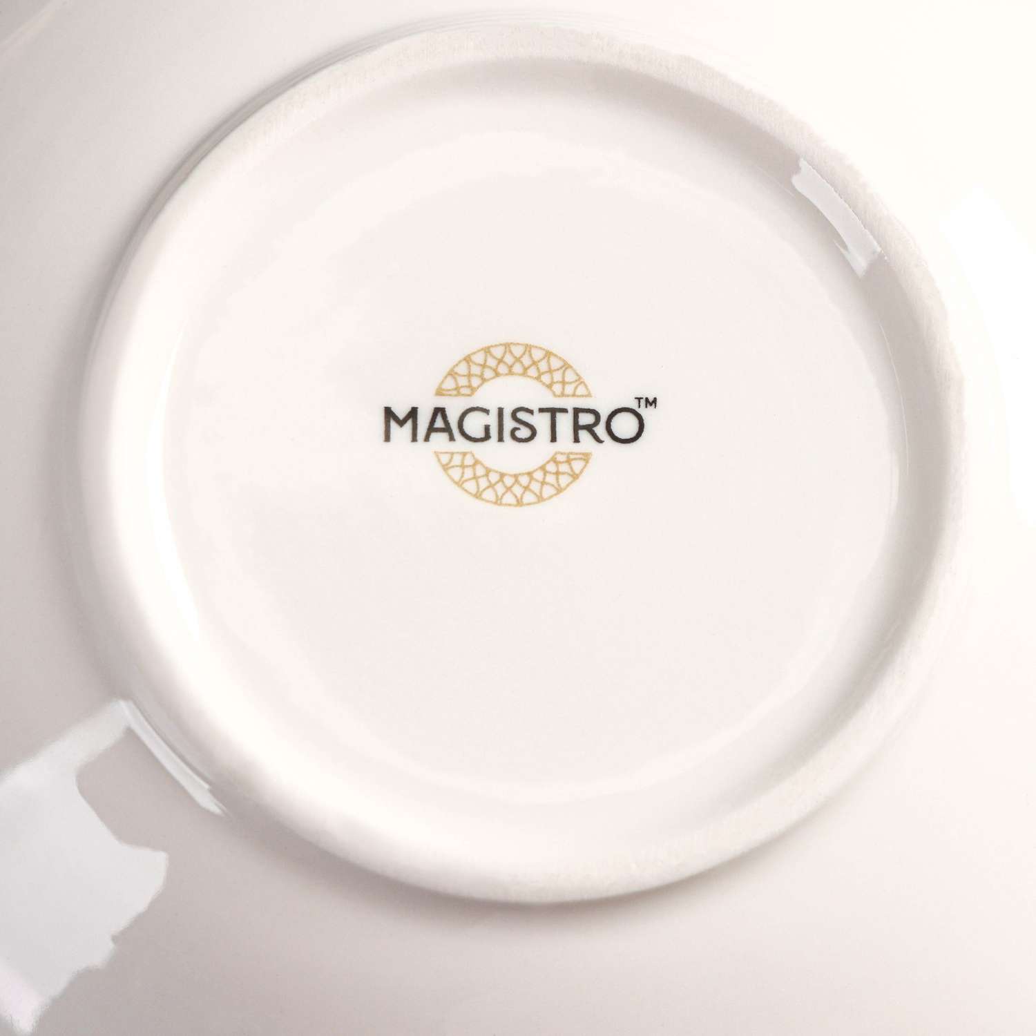 Миска MAGISTRO фарфоровая фигурная La Perle 650 мл d=17 5 см цвет белый - фото 5