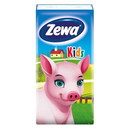 Платки носовые Zewa Kids 10*10шт в ассортименте