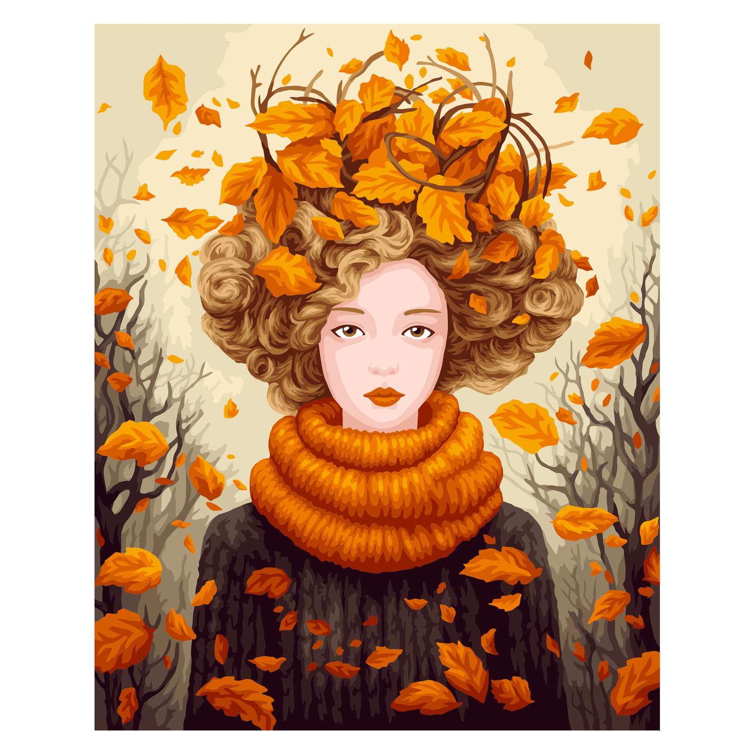 Картина по номерам Art sensation холст на подрамнике 40х50 см Осенняя меланхолия - фото 2
