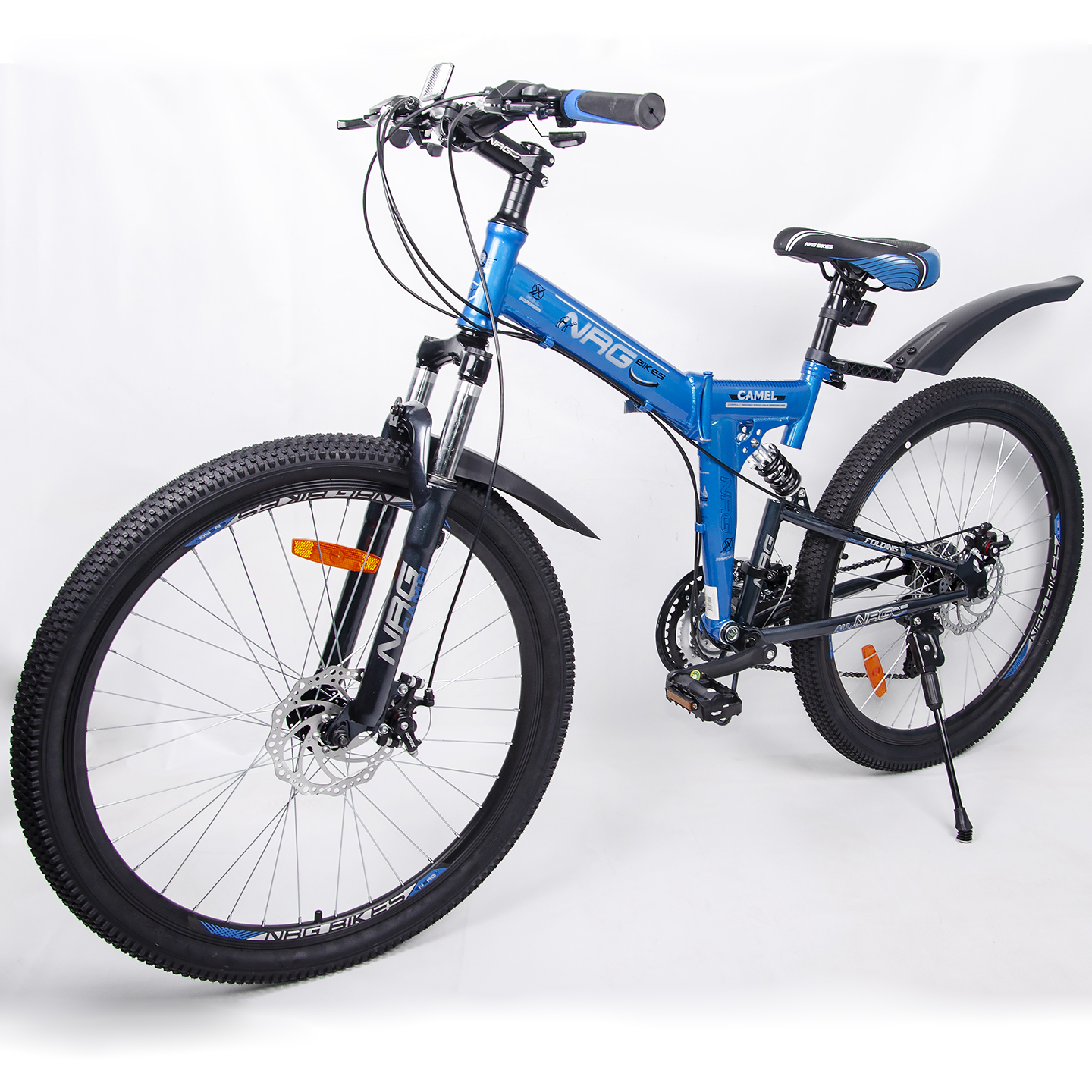 Велосипеды NRG BIKES Camel 26 blue-black-silver - фото 13