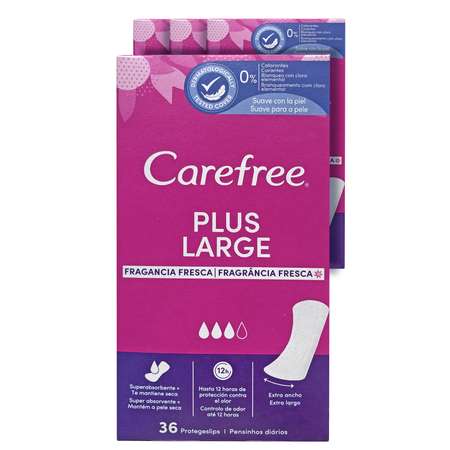 Прокладки гигиенические Carefree ежедневные 36 шт х 4 упаковок Plus large