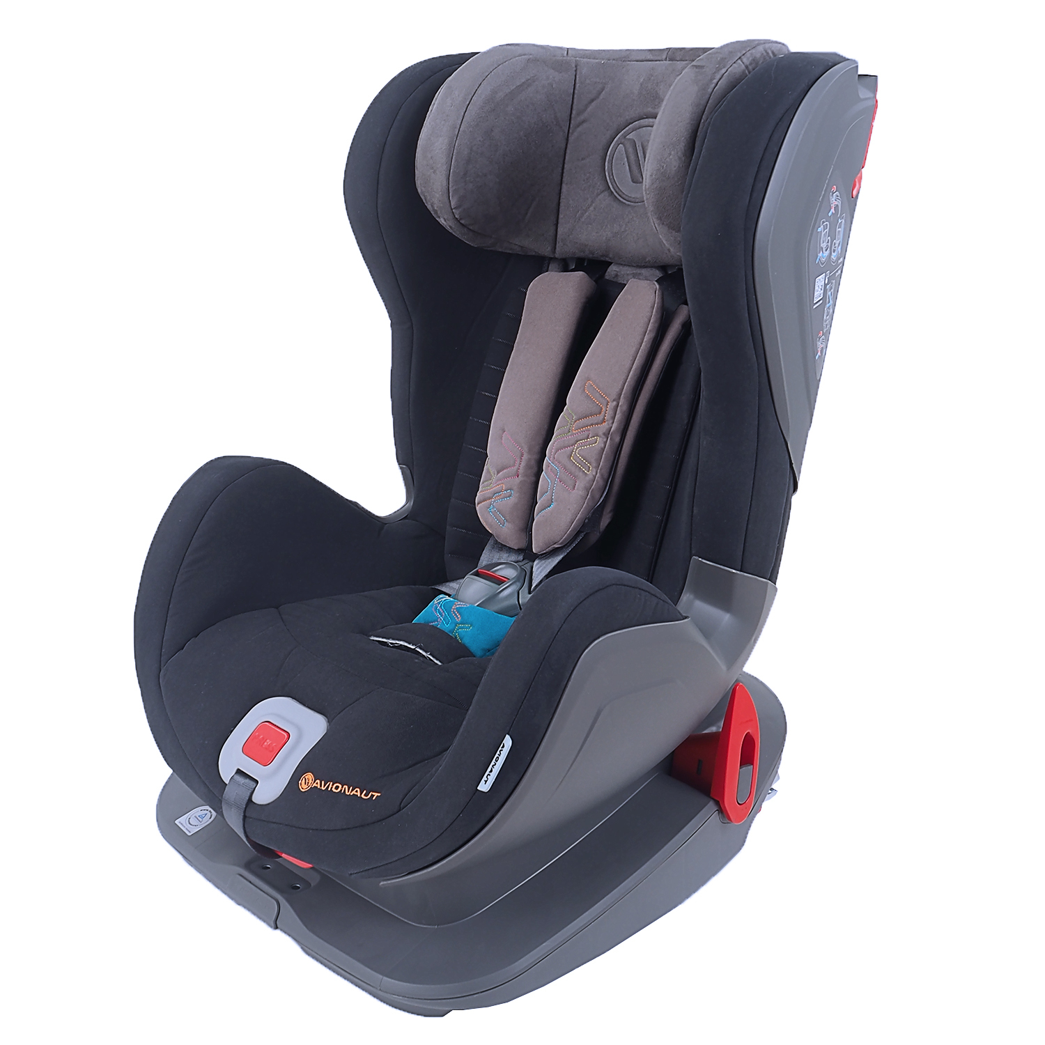 Автокресло Avionaut Glider Softy Isofix 9-25кг Черный-Светло-серый-Бирюзовый - фото 1