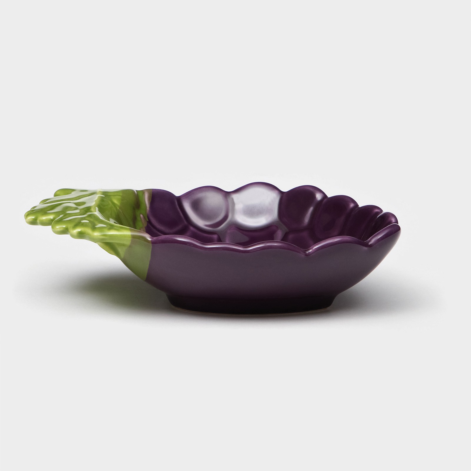 Тарелка Sima-Land керамическая «Ежевика» глубокая фиолетовая 18 см 1 сорт Иран - фото 2