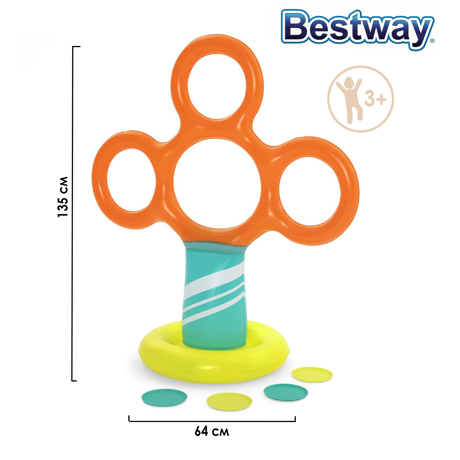 Игра Bestway надувная Flying Fun 122x64x135 см 52380 - фото 1