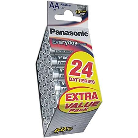 Щелочная батарейка PANASONIC AA Everyday Power multi pack в блистере 24шт LR6REE/24CD