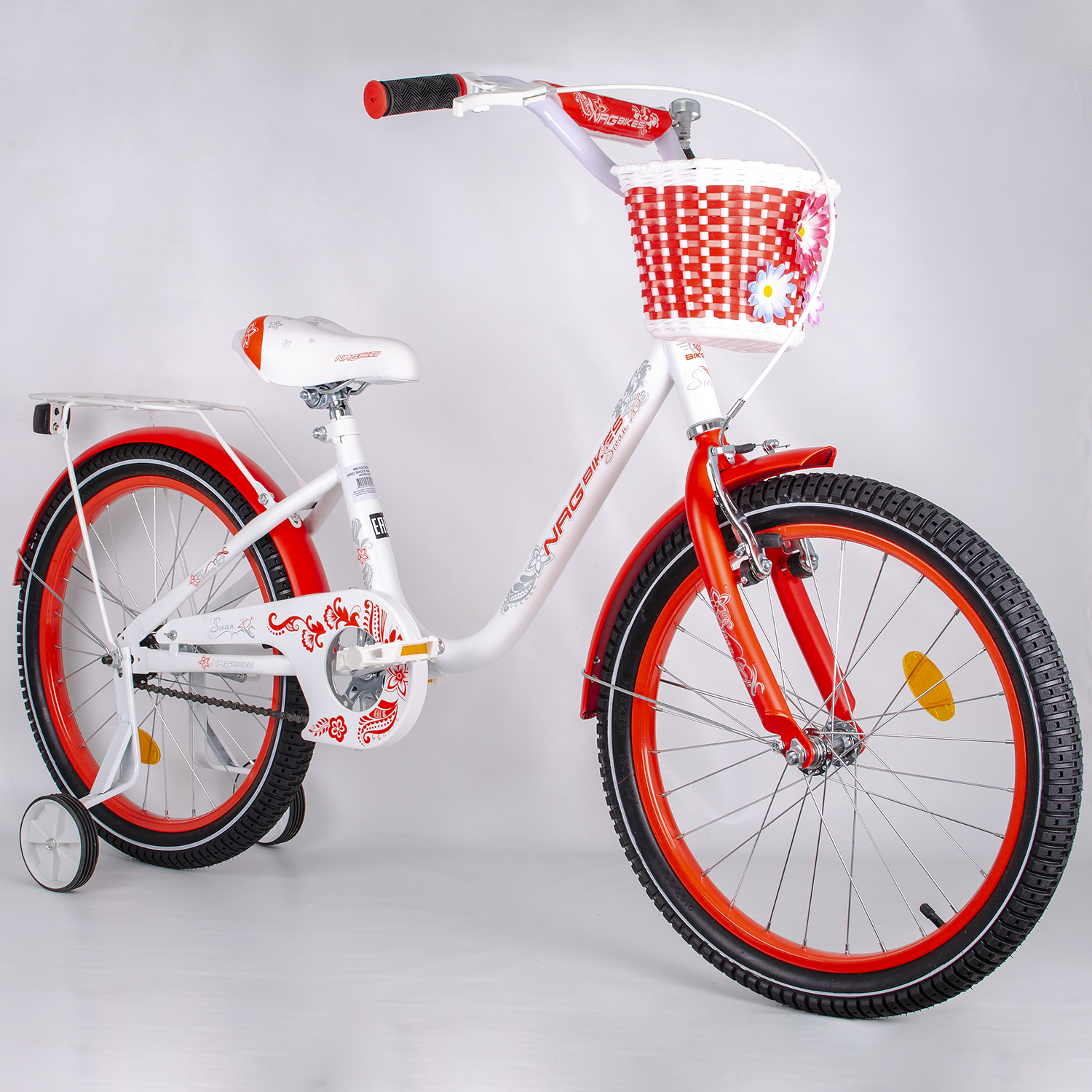 Велосипед NRG BIKES SWAN 20 white-red - фото 3