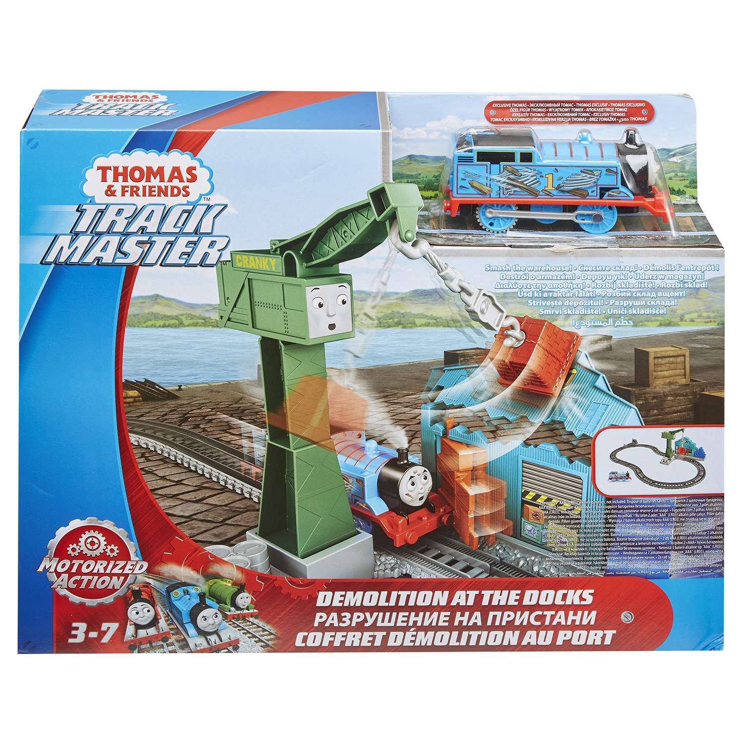 Игровой набор Thomas & Friends с паровозиком Томасом и подъемным краном Крэнки DVF73 - фото 2