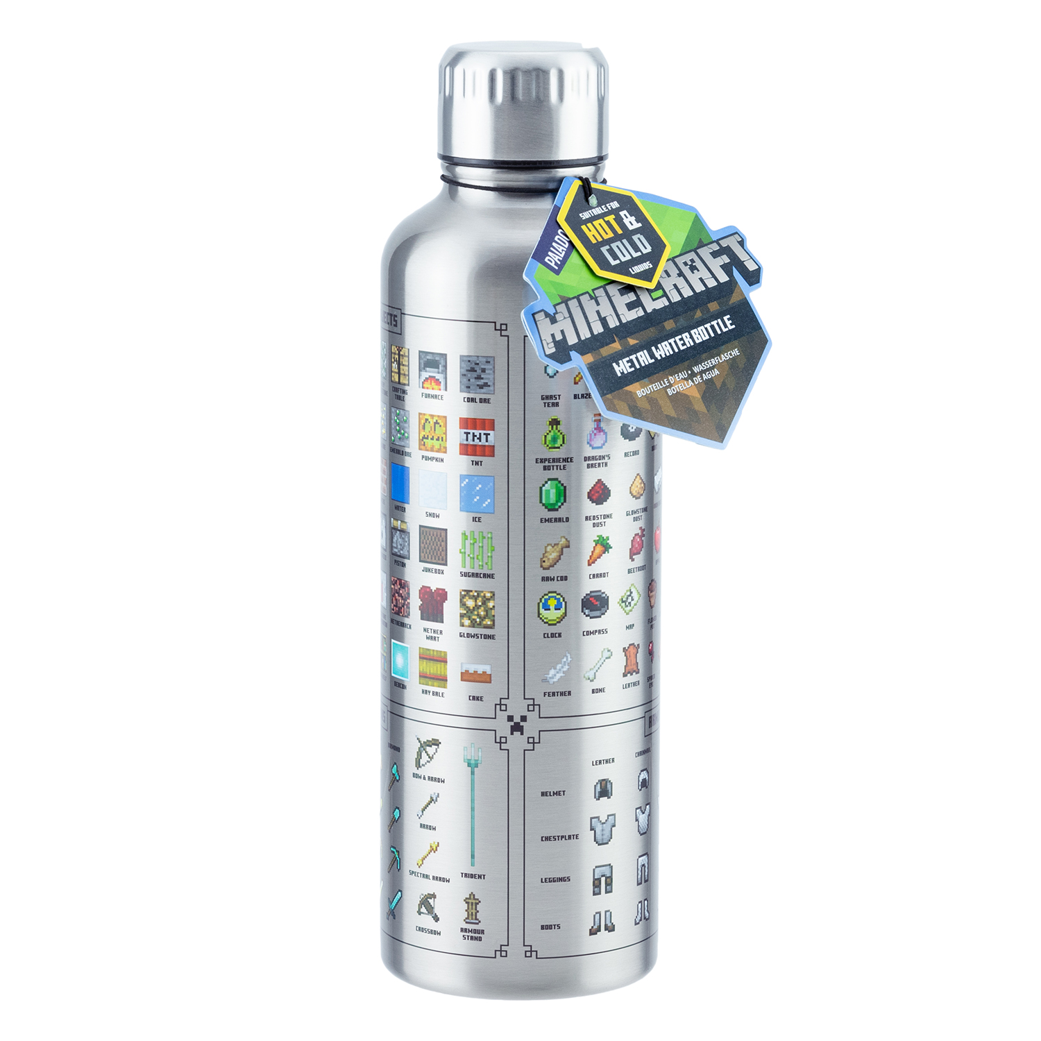 Бутылка для воды PALADONE Minecraft Metal Water Bottle 500 ml PP7995MCF - фото 2