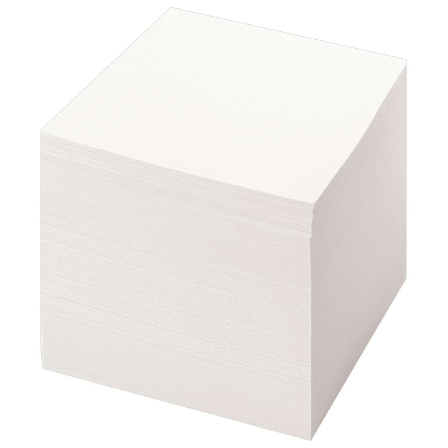Блок бумажный Staff для записей и заметок непроклеенный куб 9х9х9 см белый - фото 2