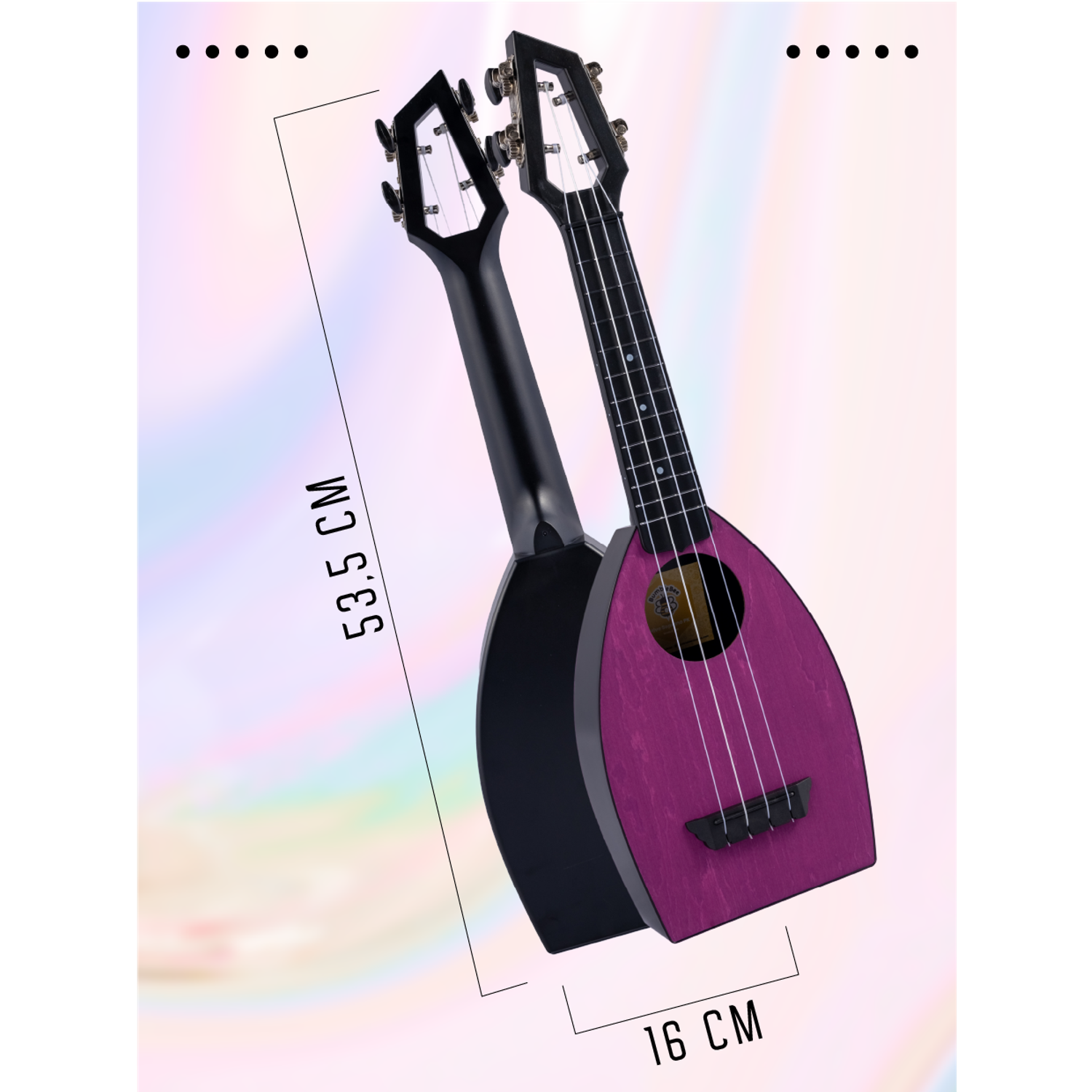 Гитара гавайская Bumblebee укулеле сопрано Hive Soprano PK цвет розовый - фото 3