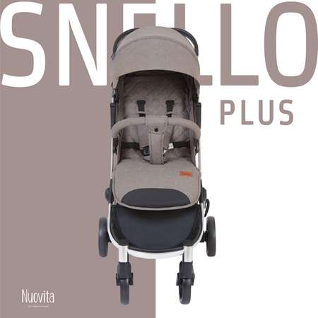 Коляска прогулочная Nuovita Snello Plus Серый