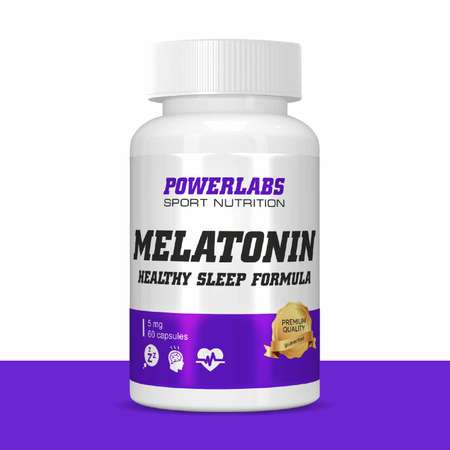 Мелатонин 5 мг Powerlabs 60 капсул