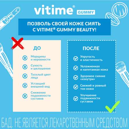 Комплекс бьюти Vitime мармеладные пастилки №15