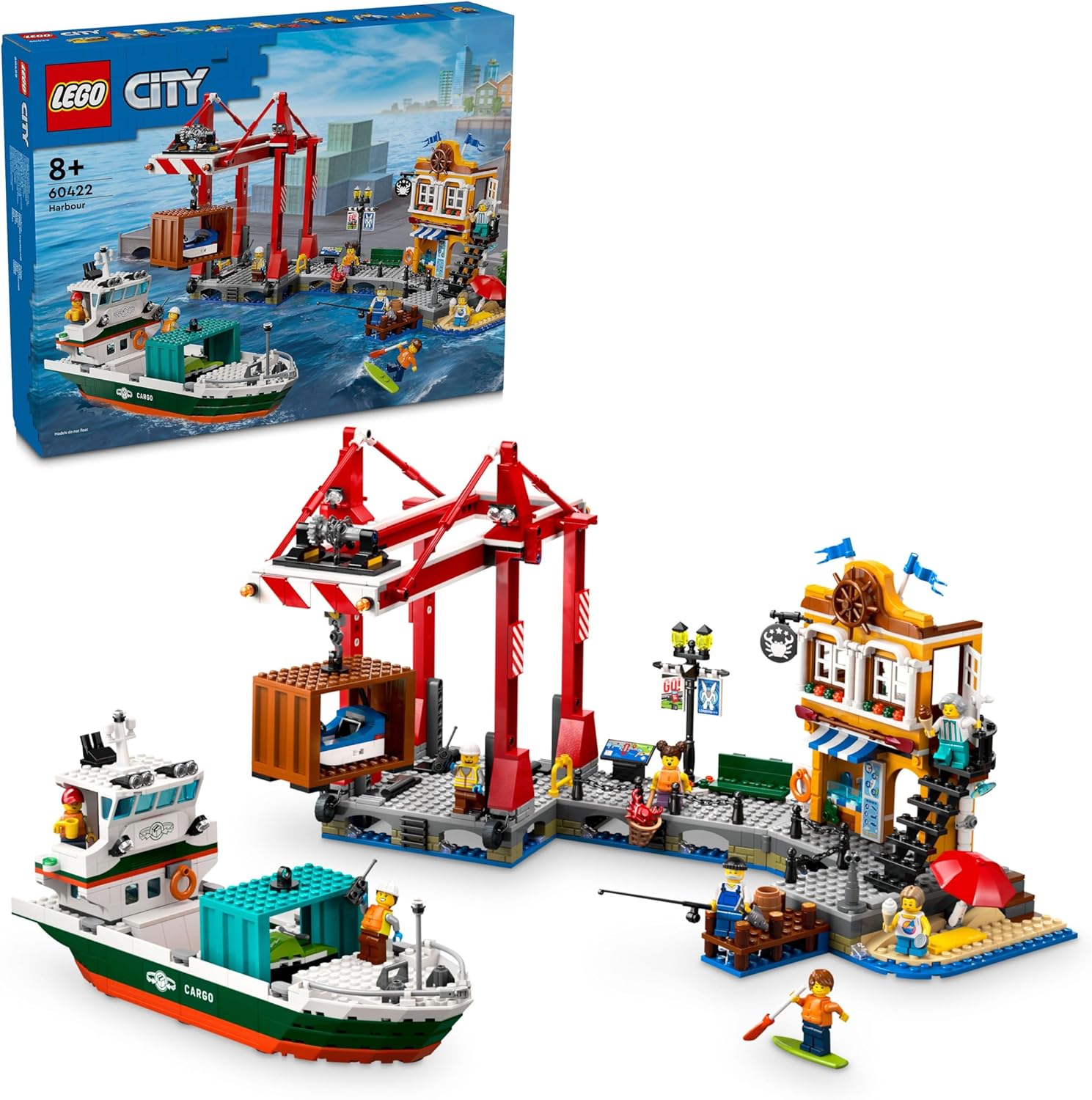 Конструктор LEGO City Приморская гавань с грузовым судном 60422 - фото 1