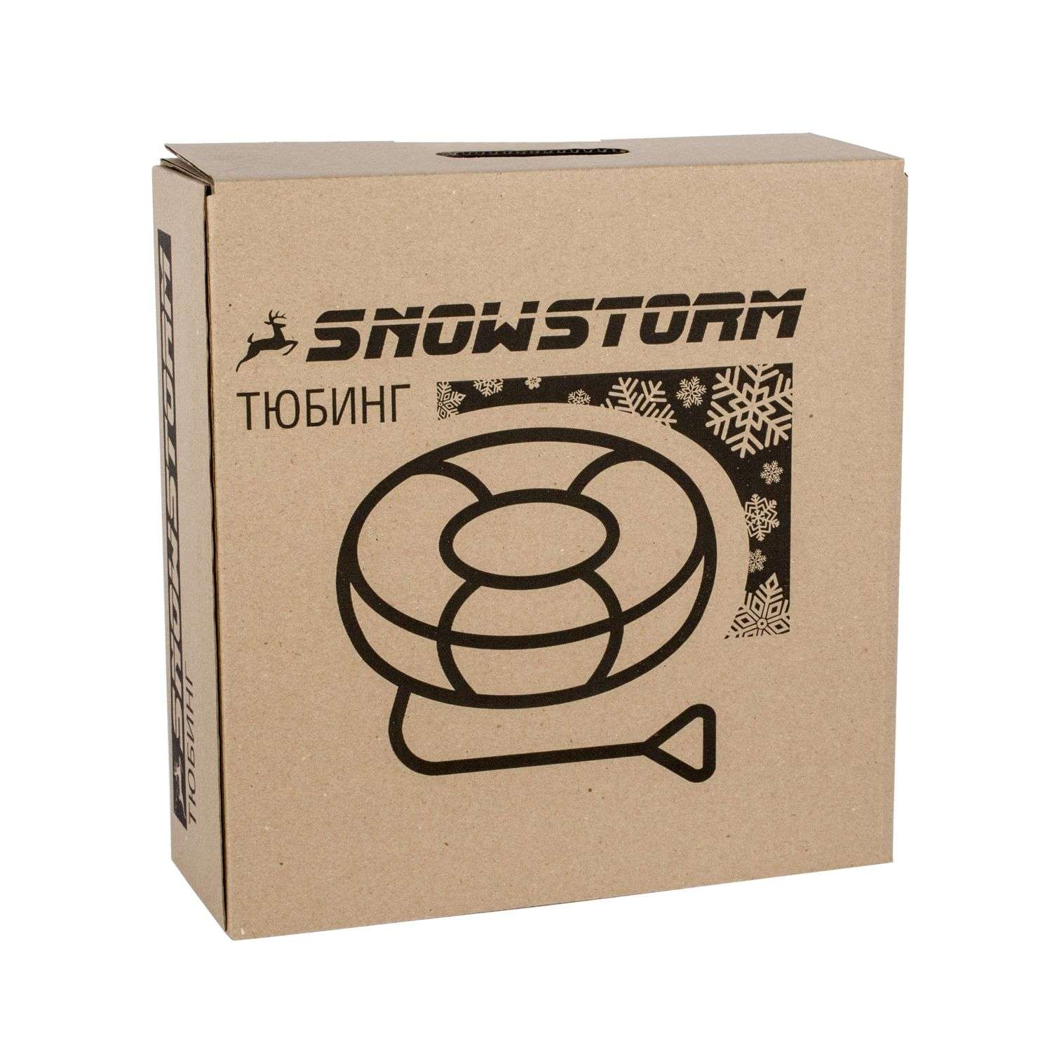 Тюбинг-ватрушка CRISTMASS 80см Snowstorm бирюзовый с черным - фото 9
