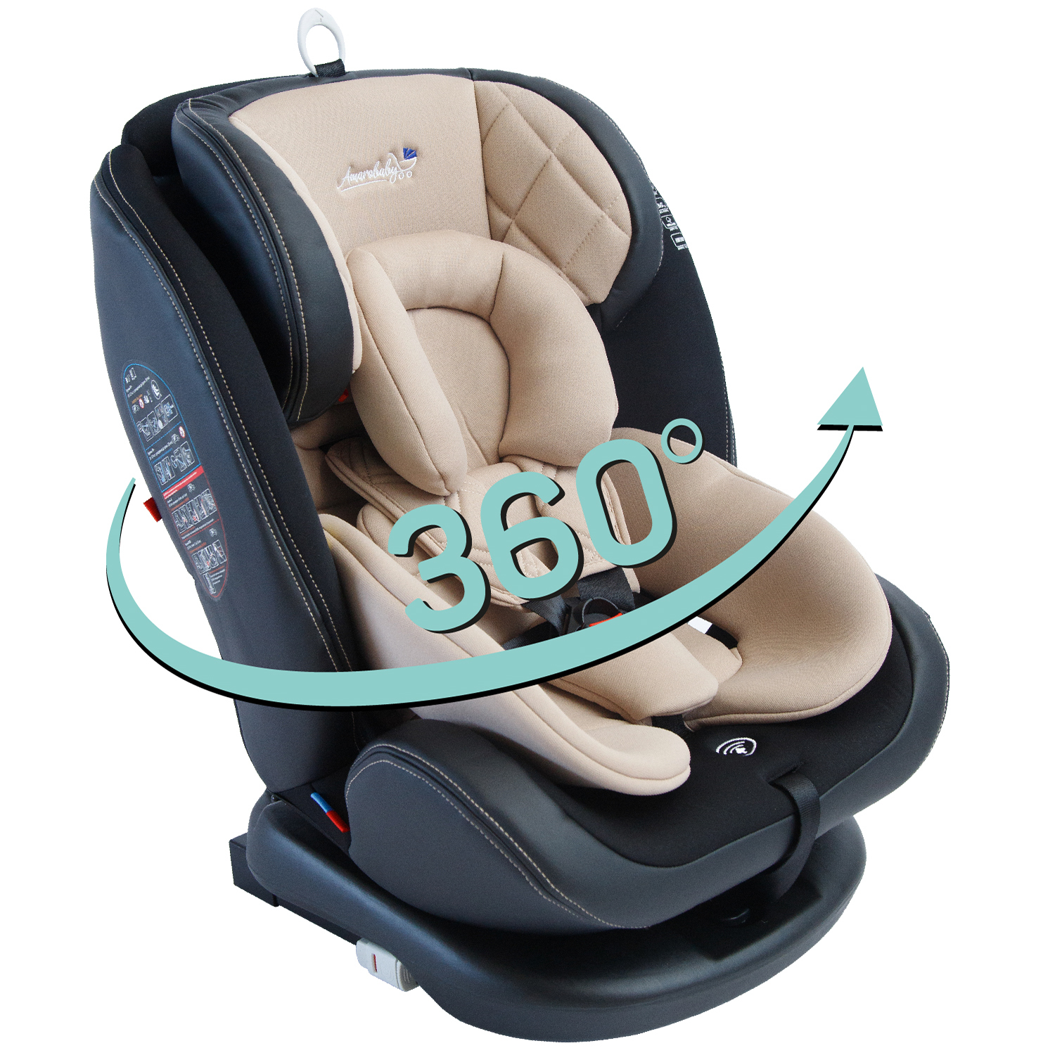 Автокресло Amarobaby ST-3 Isofix Бежевый - фото 3