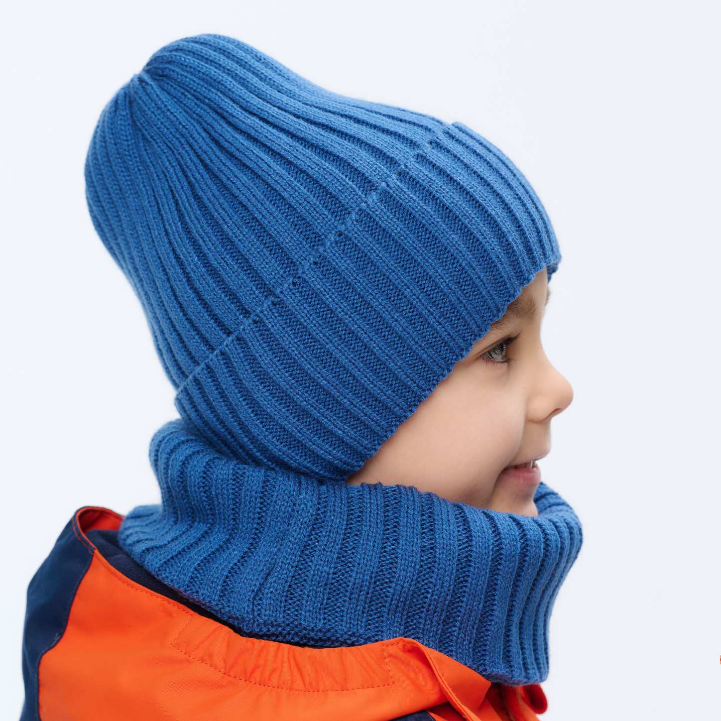 Шапка и снуд NYCkids NYC-H-35-pumpk-blue - фото 6