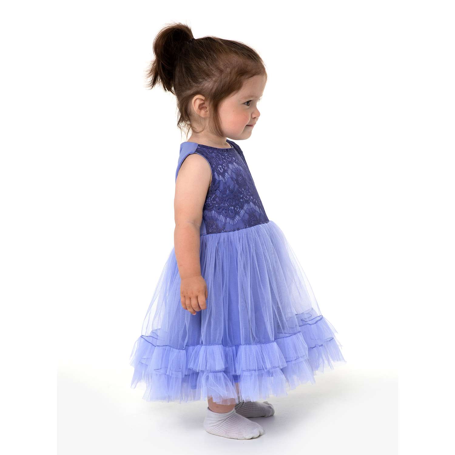 Платье Trendyco kids ТК562/сиренево-голубой - фото 3