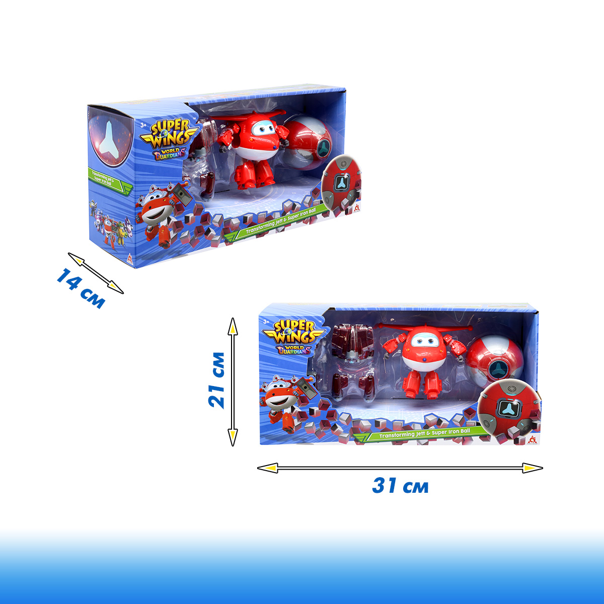 Фигурка Super Wings робот Джетт с супер шаром - фото 4