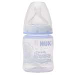 Бутылочка Nuk First Choice Baby Rose 150 мл Голубая с силиконовой соской для пищи М-1