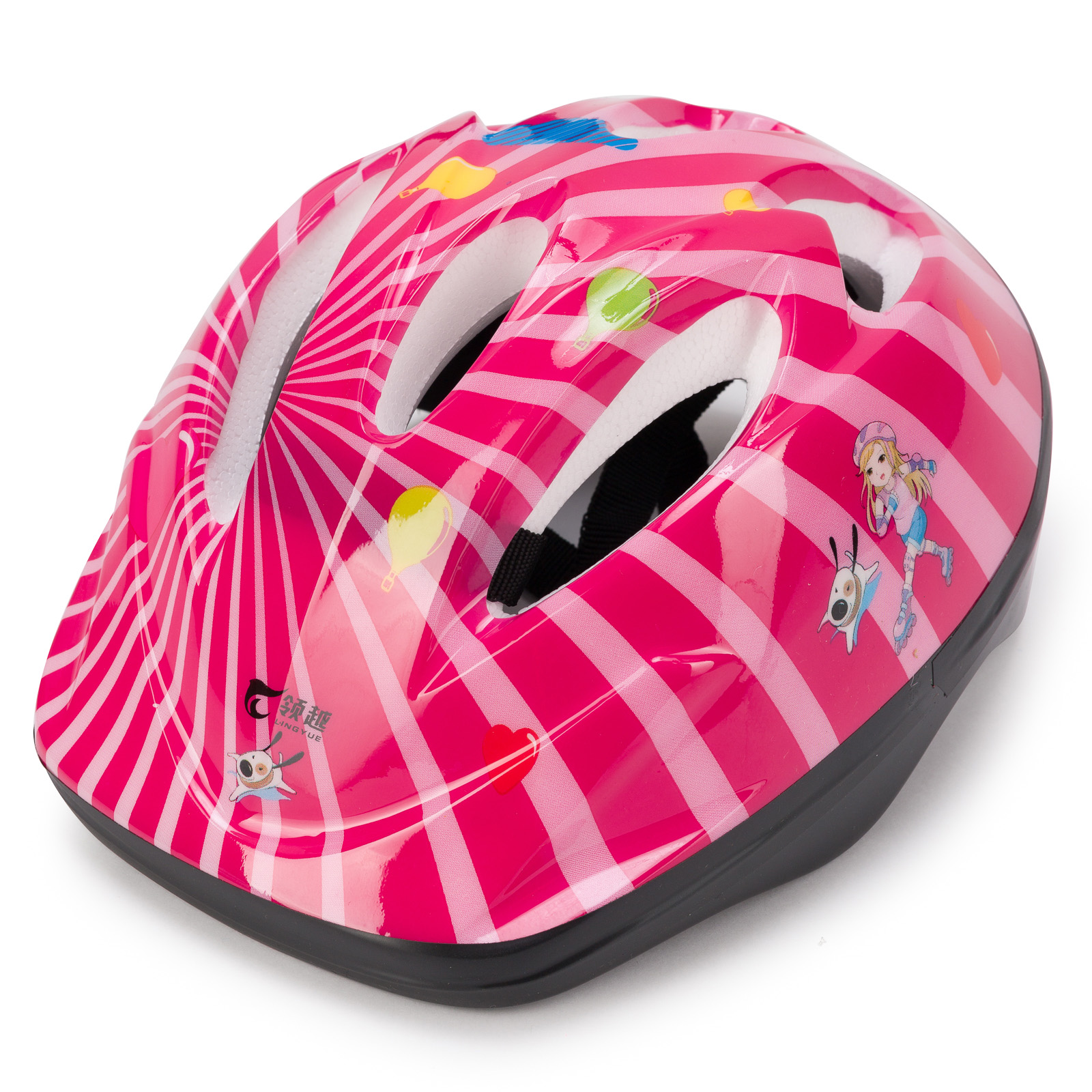 Набор SXRide ролики шлем и защита YXSKB05 розовые размер М 35-38 - фото 3