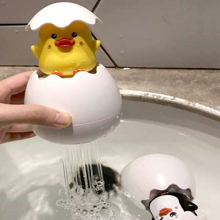 Игрушка для ванны EziKIDS Яйцо-лейка Утенок