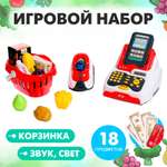 Игровой набор Sima-Land продукты, прилавок, касса, тележки и корзинки